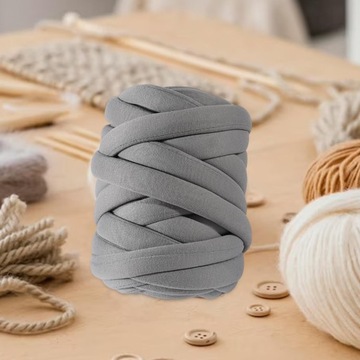 gruba włóczka do robótek ręcznych Szary