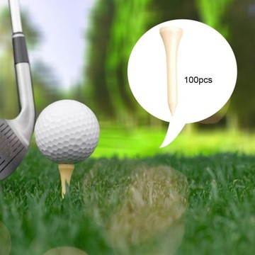 100 шт. деревянные футболки для гольфа оптом для тренировочного поля для гольфа на заднем дворе 42 мм