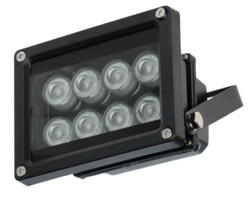 ZEWNĘTRZNY OŚWIETLACZ REFLEKTOR PODCZERWIENI 30 m 90 ° DO KAMER