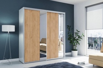 SZAFA WIX 4 DO SYPIALNI Z LUSTREM 150x245cm