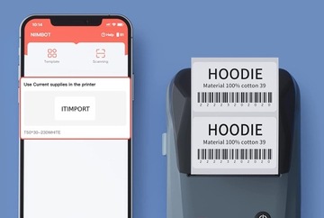 NIIMBOT B1 Bluetooth-термопринтер для наклеек