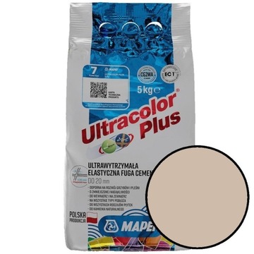 Fuga Ultracolor Plus 5 kg kolor 132 beż MAPEI