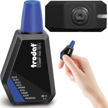 TUSZ DO PIECZĄTEK I STEMPLI TRODAT 28ML NIEBIESKI INK 7011