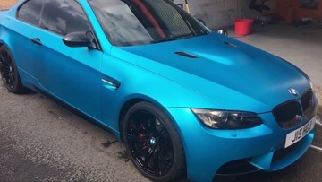 ШПОН ПЛЕНКА СИНИЙ ЖЕМЧУЖНЫЙ МАТОВЫЙ ХРОМ