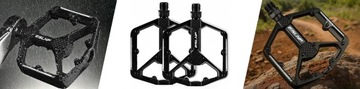 PEDAŁY ROWEROWE PLATFORMOWE ALUMINIUM PINY MTB BMX 9/16