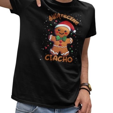 KOSZULKA T SHIRT ŚWIĄTECZNA PREZENT POD CHOINKĘ mikołaj renifer piernik XL