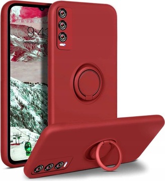 ETUI RING SOFT MAT DO VIVO Y11s / Y20s +SZKŁO
