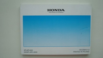 Honda CBR 1000RR FIRE BLADE Руководство по эксплуатации польское оригинал 2007/2008 г.