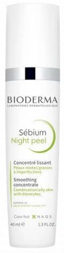 Bioderma Sebium Night Peel Delikatny peeling dermatologiczny na noc, 40 ml