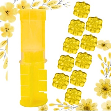 ŻELOWE KRĄŻKI DO TOALETY WC LEMON 60ml 10 KRĄŻKÓW ŻELEK DO WC