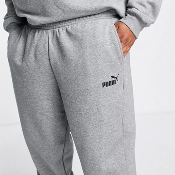 Puma spodnie dresowe męskie szare plus size 5XL