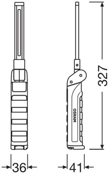 ФОНАРЬ LEDinspect FAST CHARGE SLIM500 OSRAM
