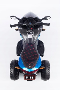 Мотоциклетный мотор с аккумулятором 12В, светодиод, колеса EVA, кожа, MP3 + ТАБЛИЧКИ