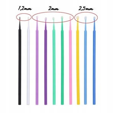 Аппликаторы-микрокиши для наращивания ресниц (упаковка 100 шт.) синие