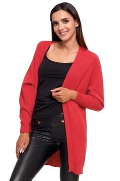 ДЛИННЫЙ ЖЕНСКИЙ КАРДИГАН ЖЕНСКИЙ ДЖЕМПЕР MORAJ RASPBERRY Размер XL