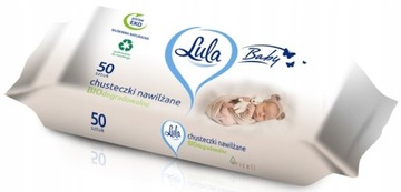 LULA CHUSTECZKI NAWILŻANE BIODEGRADOWALNE 50SZT