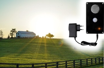 сильный отпугиватель куниц, лисиц и других животных + датчик движения + сильный звук