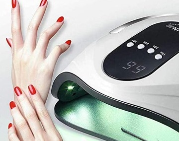 УФ-СВЕТОДИОДНАЯ ЛАМПА ДЛЯ НОГТЕЙ 120 ВТ ДЛЯ ГИБРИДНЫХ ГЕЛЕЙ МОЩНЫЙ ГИБРИДНЫЙ SUN S9 MAX LCD