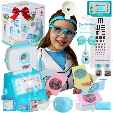 Lékařský set pro děti Oční Lékař Světlo Zvuk malý doktor XXL