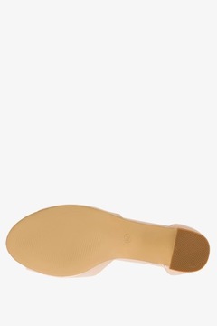 САНДАЛИИ ЖЕНСКИЕ НА ДЕКОРАТИВНОМ КАБЛУКЕ, РЕМЕНЬ ТБАР С ДЕКОРАЦИЕЙ, СТАБИЛЬНЫЕ, ЛЕГКИЕ, размер 40