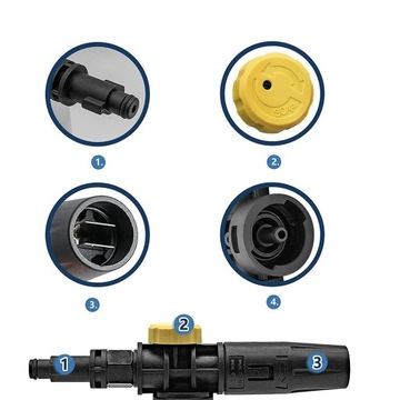 ПЕННАЯ НАСАДКА ПЕННАЯ НАСАДКА KARCHER СЕРИЯ K ДЛЯ АВТОМОЙКИ 15 МПа