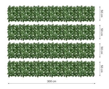 Сетка для искусственной живой изгороди балкона GLF затеняющий коврик Ivy 0,5 x 3 м