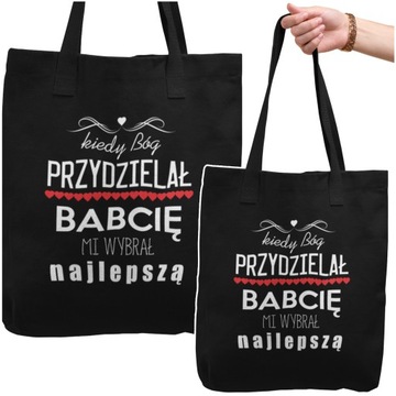 TORBA NA RAMIĘ BÓG WYBRAŁ MI NAJLEPSZĄ BABCIE