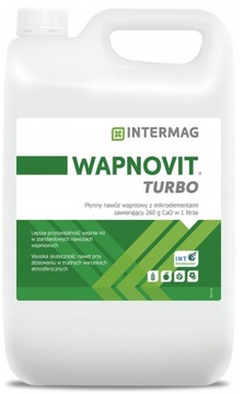 WAPNOVIT TURBO 5L NAWÓZ WAPNIOWY WAPNO DO ROŚLIN TRAWNIKA ODKWASZA DOLOMIT