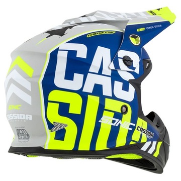 МОТОШЛЕМ CASSIDA ДЛЯ CROSS SONIC + ОЧКИ