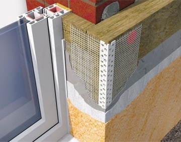 Narożnik listwa PCV z siatką 2,5mb