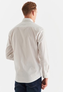 Koszula męska Biała wzory Regular Fit PAKO LORENTE r M