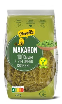 NOVELLE MAKARON WARZYWNY 100% Z ZIEL GROSZKU 250g