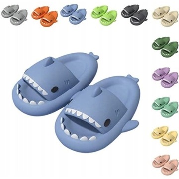 ŚMIESZNE KLAPKI ANTYPOŚLIZGOWE REKIN SHARK KAPCI
