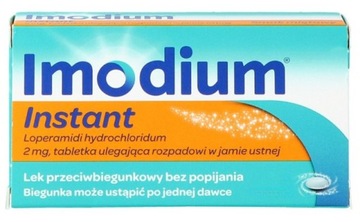 IMODIUM INSTANT 2 mg lek na biegunkę 12 tabletek