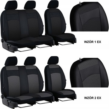 ИЗМЕРИТЕЛЬНЫЕ ЧЁХЛЫ СИДЕНЬЯ ДЛЯ RENAULT MASTER 3 2+1