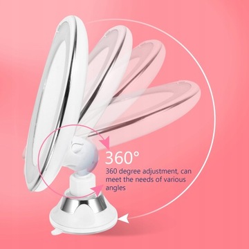 Зеркало с увеличительным зеркалом для ванной комнаты с 10-кратным увеличением