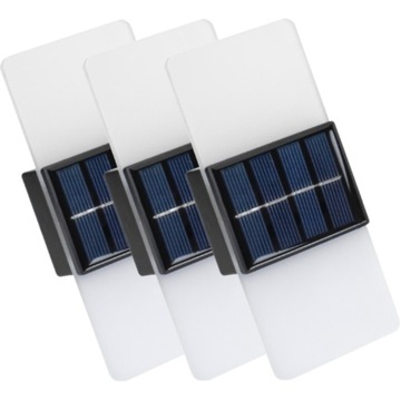 3x Kinkiet Lampka Solarna Ozdobna LED Oświetlenie Domku Altanki Tarasu
