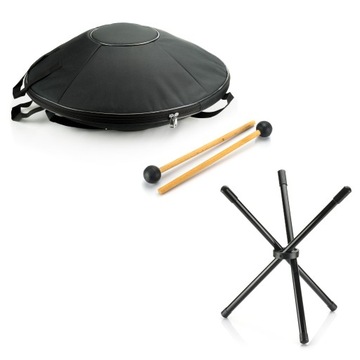 Хэндпан Hangdrum, декорированный вручную, 22 дюйма, 10 звуков