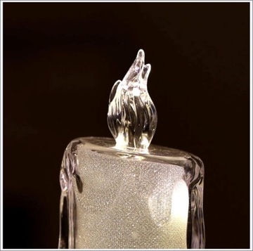 15 CM ŚWIECA ŚWIECZKA ELEKTRYCZNA OZDOBNA WKŁAD DO ZNICZY LED - W ZESTAWIE