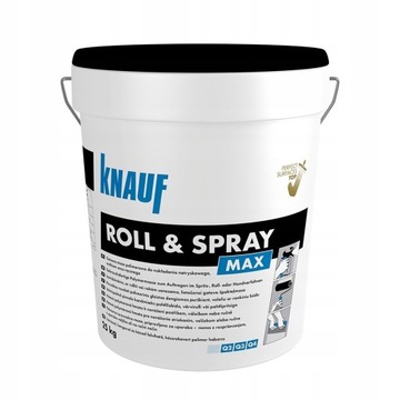 MASA SZPACHLOWA GŁADZ KNAUF ROLL&SPRAY MAX 25KG