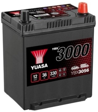 AKUMULATOR YUASA YBX 3056 36Ah 330A ATOS i10
