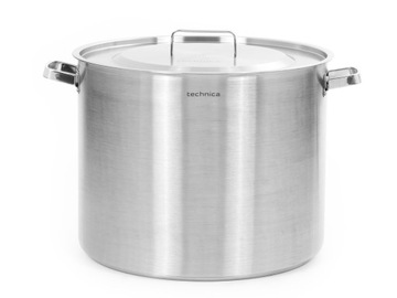 Garnek średni indukcja 57,3 l ze stali nierdzewnej 450 mm pokrywka TECHNIC