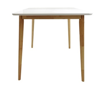 СКАНДИНАВСКИЙ КОМПЛЕКТ МЕБЕЛИ ДЛЯ СТОЛОВОЙ ГОСТИНОЙ 4X СТУЛЬЯ СТОЛ 120x80 БЕЛЫЙ