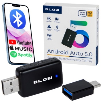 ADAPTER MODUŁ CARPLAY ANDROID AUTO BEZPRZEWODOWY WIFI BLUETOOTH MINI PRO