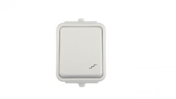 Cedar Łącznik schodowy hermetyczny IP44 10A biały