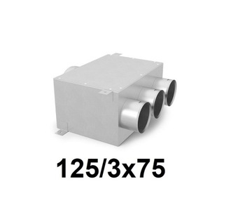 Skrzynka przelotowa 125-3x75 mm