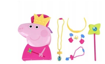 Świnka Peppa walizka z biżuterią zestaw Pepa
