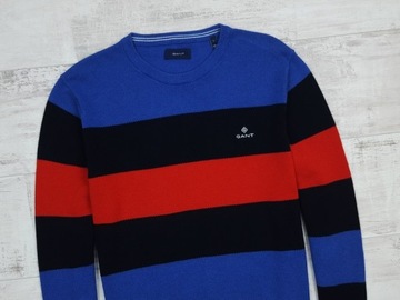 GANT PÁNSKY PRUHOVANÝ BARSTRIPE CREW PULLOVER veľ. L