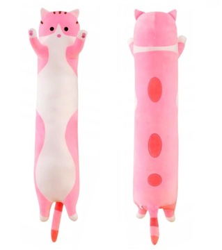 DŁUGI KOTEK KOT MASKOTKA PODUSZKA PLUSZAK 50 CM XL