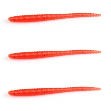 TROUT WORM ROBAK,GUMA PŁYWAJĄCA 8cm 3 sztuki